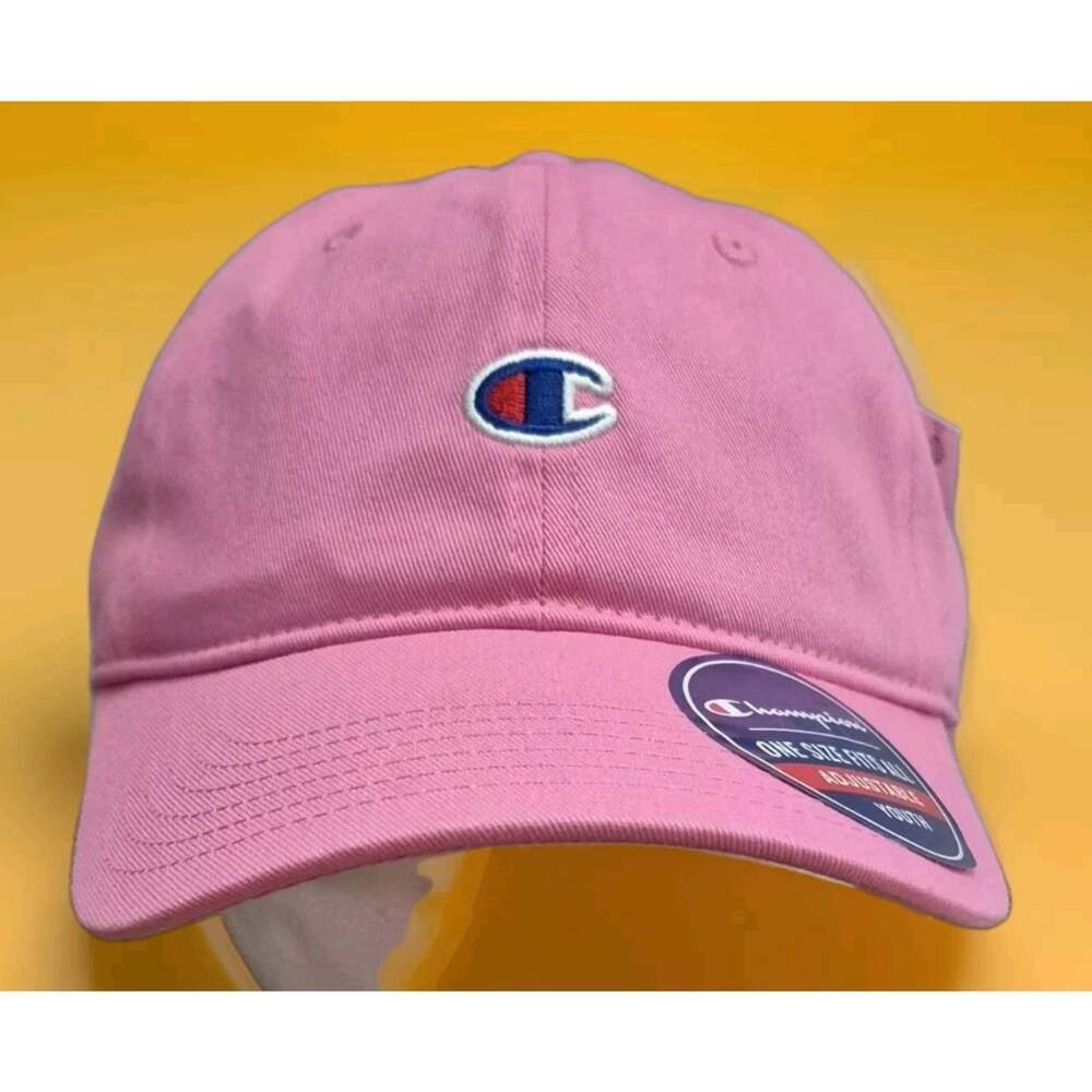 Champion Youth Adjustable Cap, PINK NWT Excellent Sportz Embroidered